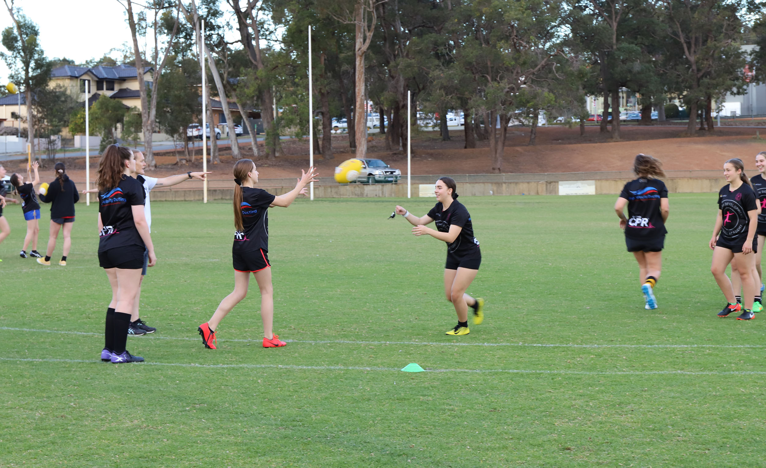 girls training